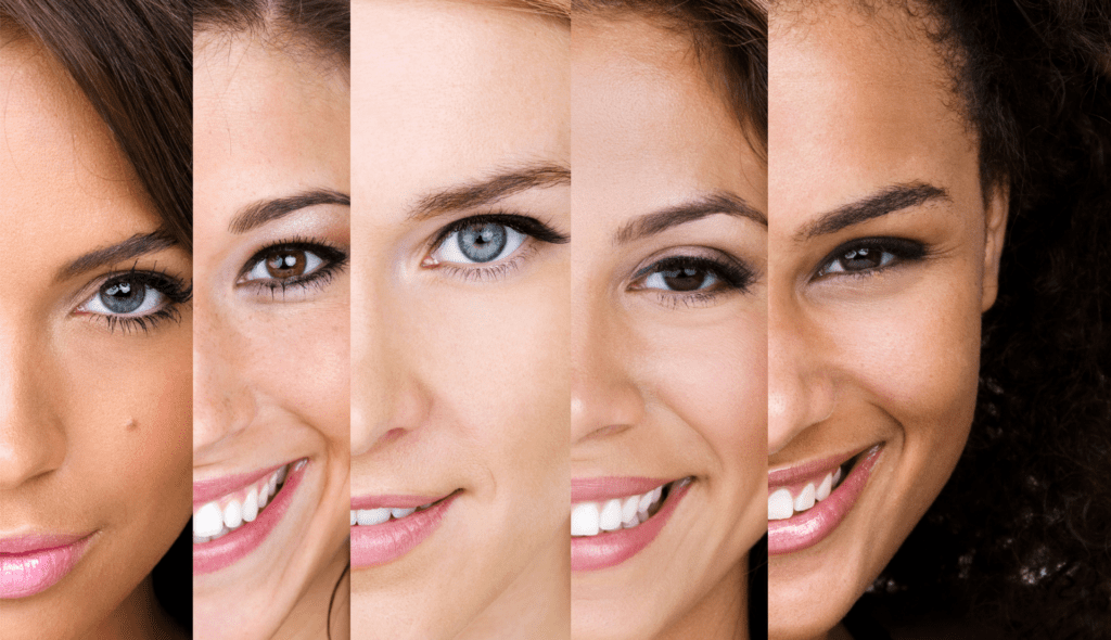 Different skin types