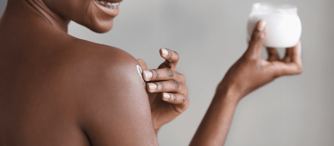 shea butter applying4